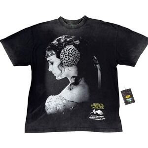Star Wars Civil Regime Padme's Chaos Tee Shirt Men Large Black Graphic Oversized
